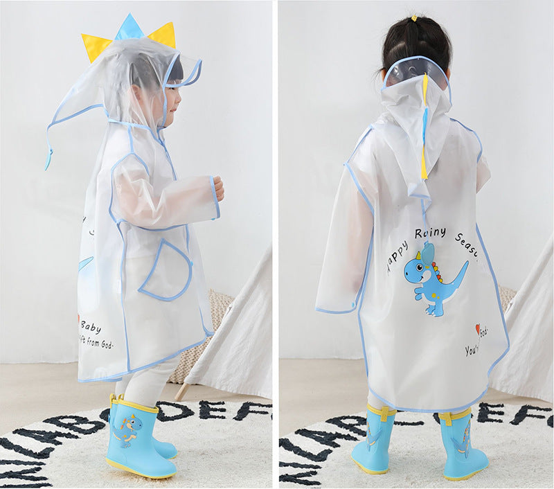 Poncho kid student raincoat